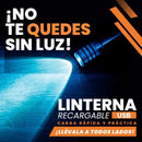 Compra 1 y llévate 2- Linterna Táctica Recargable